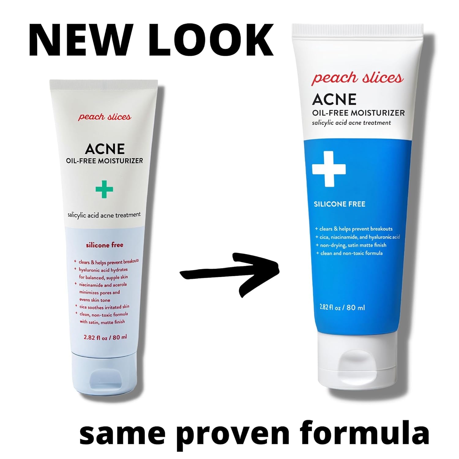 Peach Slices Acne Oil-Free Moisturizer – 80ml | Lightweight Hydration for Clear, Balanced Skin