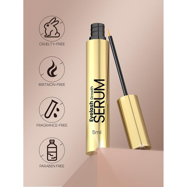 Eyelash Growth Serum: Advanced Lash Serum for Longer, Fuller, Thicker Lashes, Eyelash Serums with Natural Formula (5Ml)