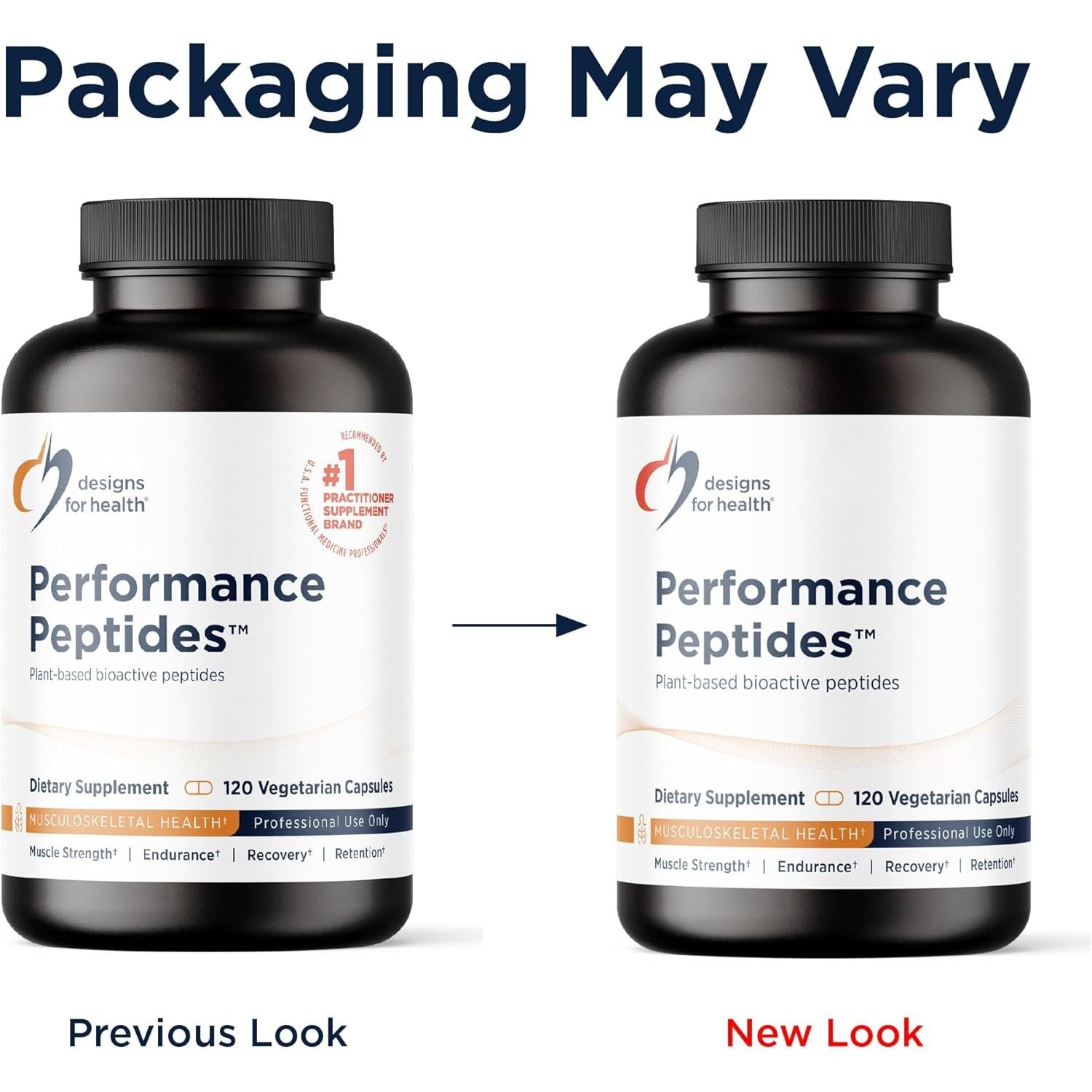 Performance Peptides - Supports Muscle Health, Healthy Aging & Body Composition - Plant-Based Peptide Muscle Recovery Supplements (120 Capsules)