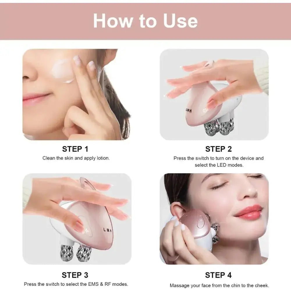 5 in 1 Facial Massager: Your Ultimate Skincare Essential for Radiance & Rejuvenation - Glam Global UK