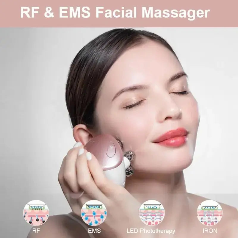 5 in 1 Facial Massager: Your Ultimate Skincare Essential for Radiance & Rejuvenation - Glam Global UK