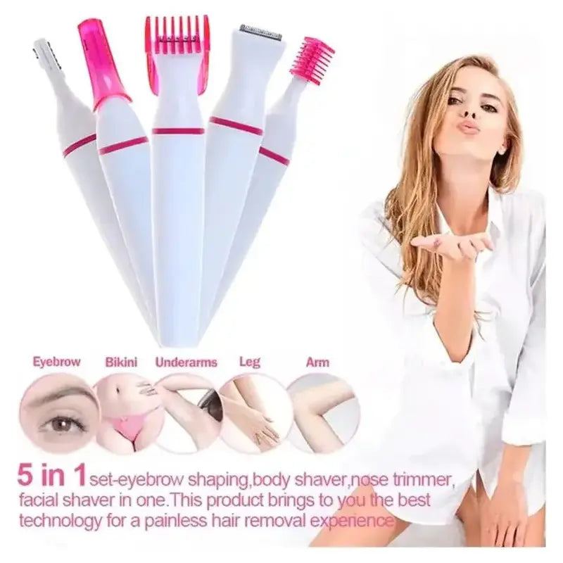 5 In 1 Multifunction Hair Removal Combo - Glam Global UK