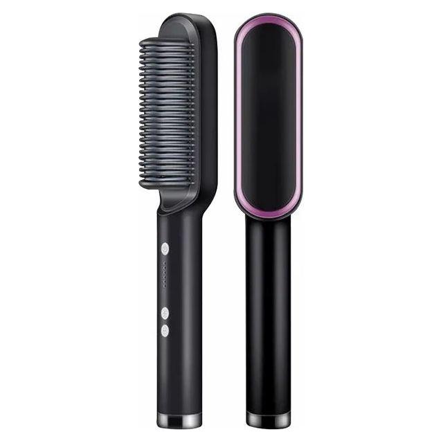 5 - Setting PTC Electric Hair Straightening Brush - Glam Global UK