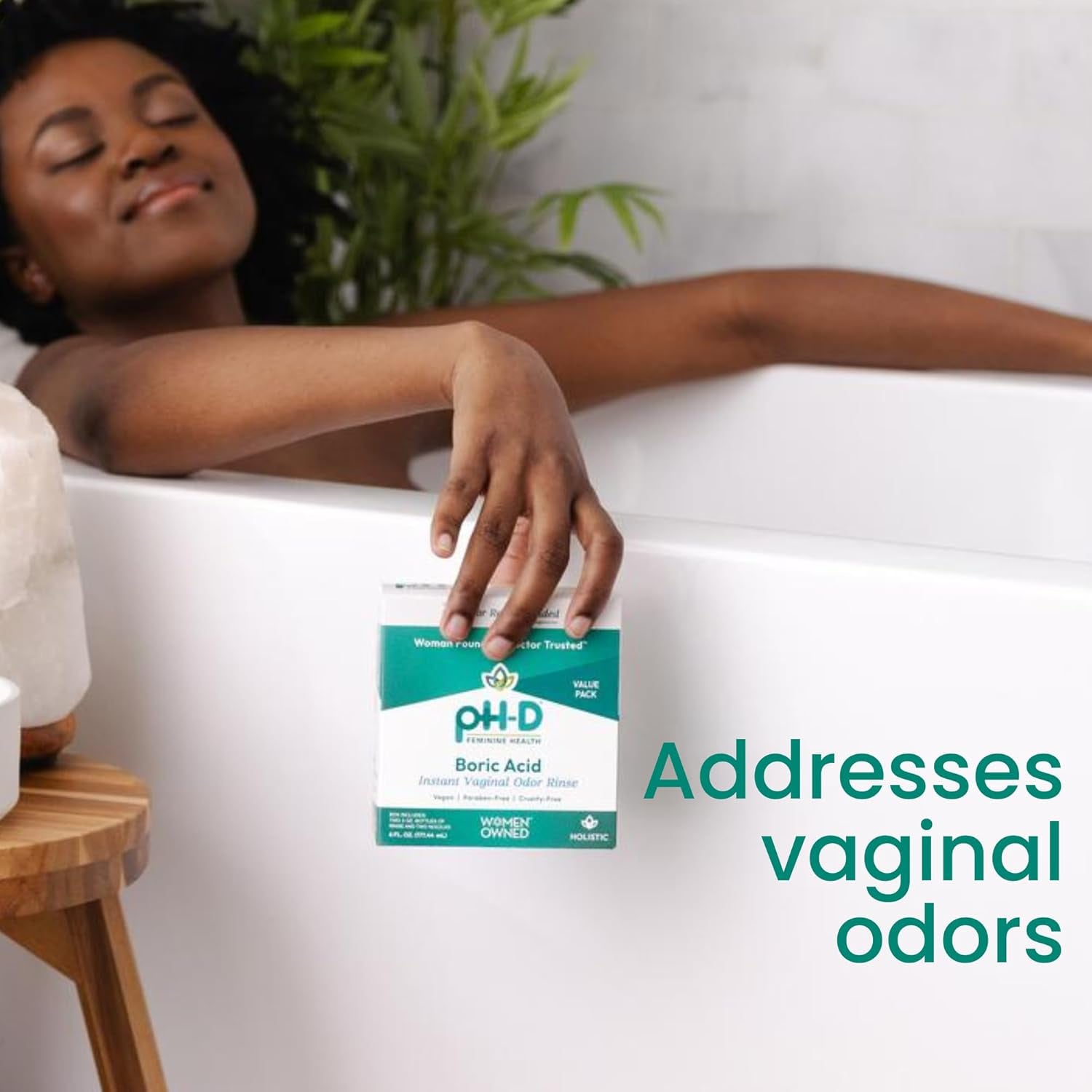 pH-D Feminine Health Support Instant Boric Acid Vaginal Odor Rinse – 177.44ml (Pack of 2) | Fast-Acting Freshness & Odor Control