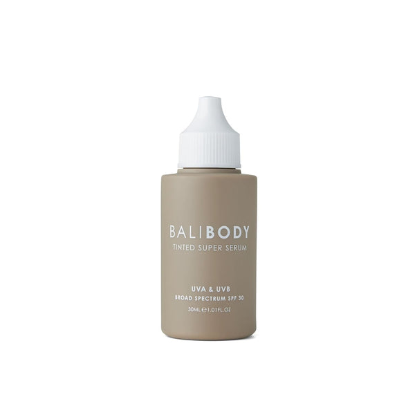 Bali Body Tinted Super Serum SPF30 – 30ml (Tan) | 3-in-1 Skin Tint, Moisturiser & Sun Protection