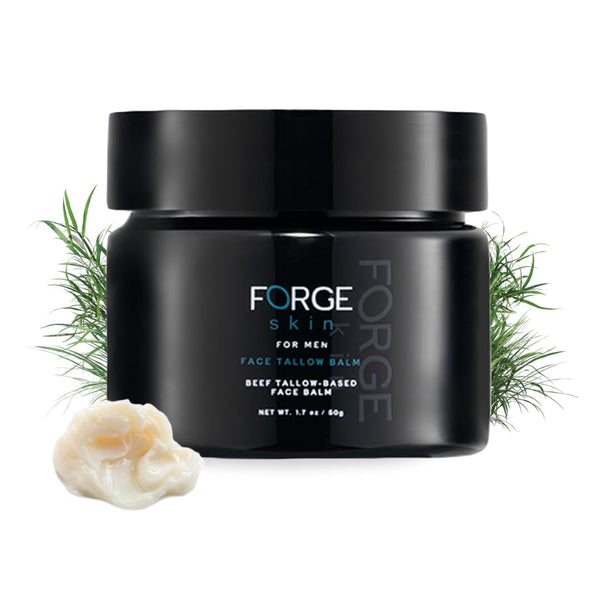 Forge Skin Face Tallow Balm for Men – 50g | Collagen-Infused Moisturiser for Hydration, Anti-Aging & Under-Eye Support
