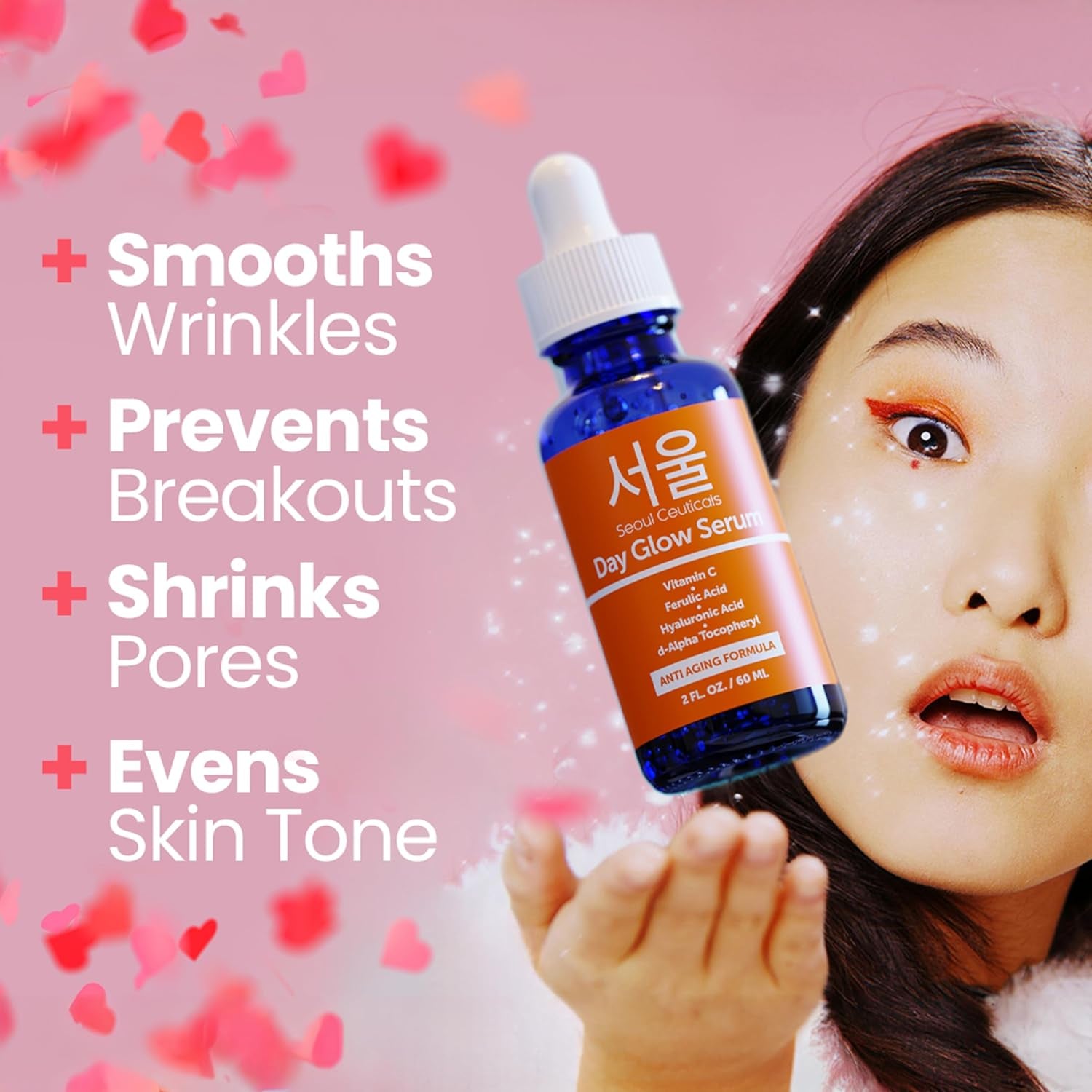 SeoulCeuticals Day Glow Serum – 60ml | Korean Vitamin C + Ferulic Acid Brightening & Anti-Aging Treatment