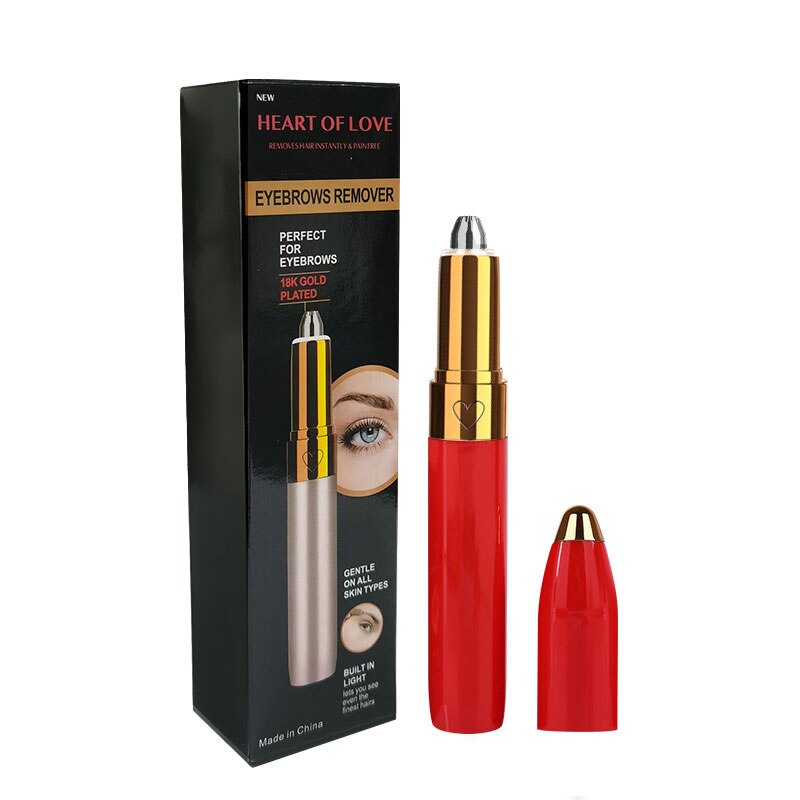 Lipstick Eyebrow Trimmer Pen – Painless Precise Shape