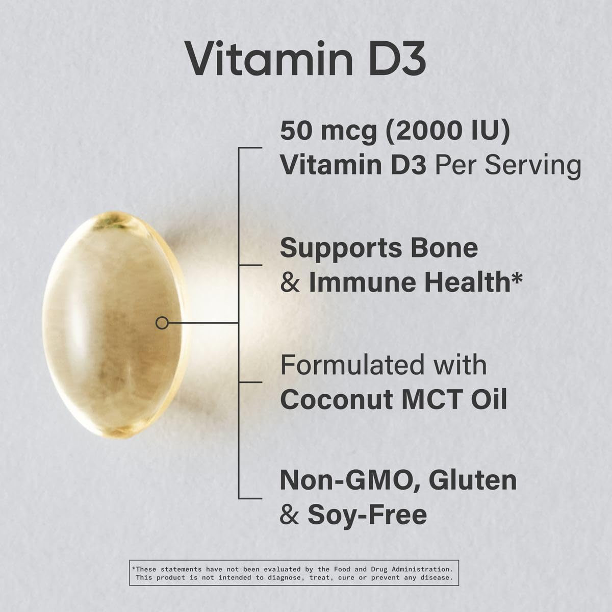 Sports Research® Vitamin D3 – 360 Softgels | 2000 IU Daily Support for Bone, Immune & Mood Health