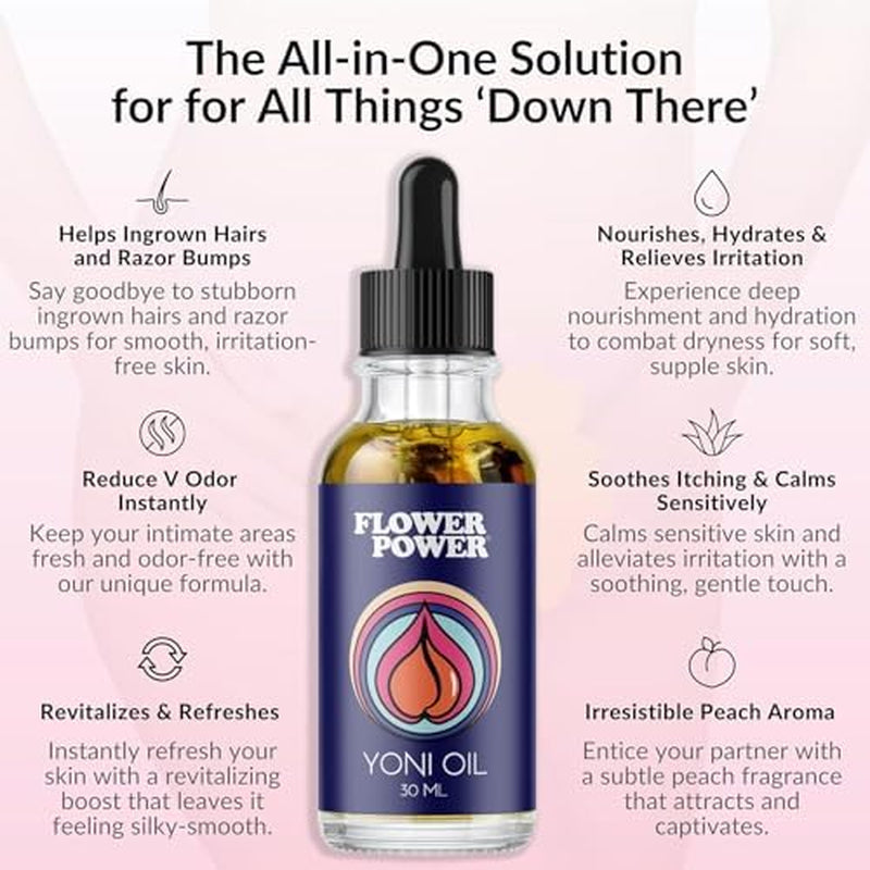 Flower Power 100% Pure Yoni Oil – 30ml | Nourish, Soothe & Balance Intimate Skin