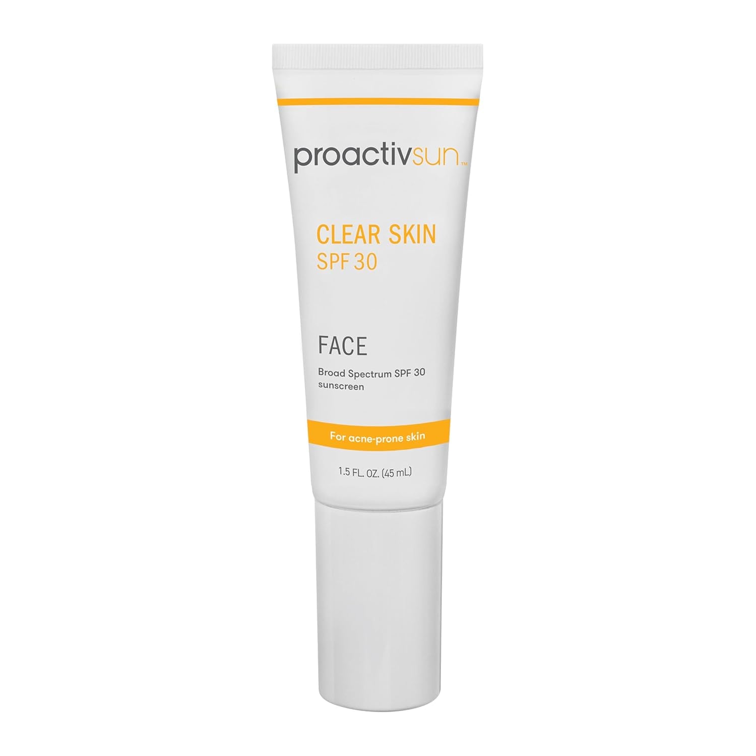 Clear Skin Face Sunscreen Moisturizer with SPF 30 - Hydrating SPF Lotion and Sensitive Skin Sunscreen for Oily Skin and Acne-Prone Skin, Oil Free Matte Skincare Sunscreen, 1.5Oz