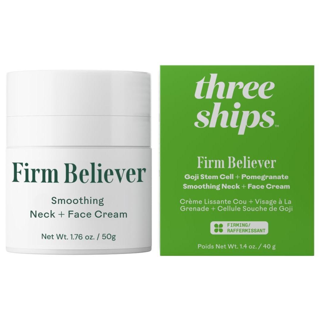 Three Ships Firm Believer Smoothing Neck + Face Cream – 40ml | Lifts, Firms & Brightens