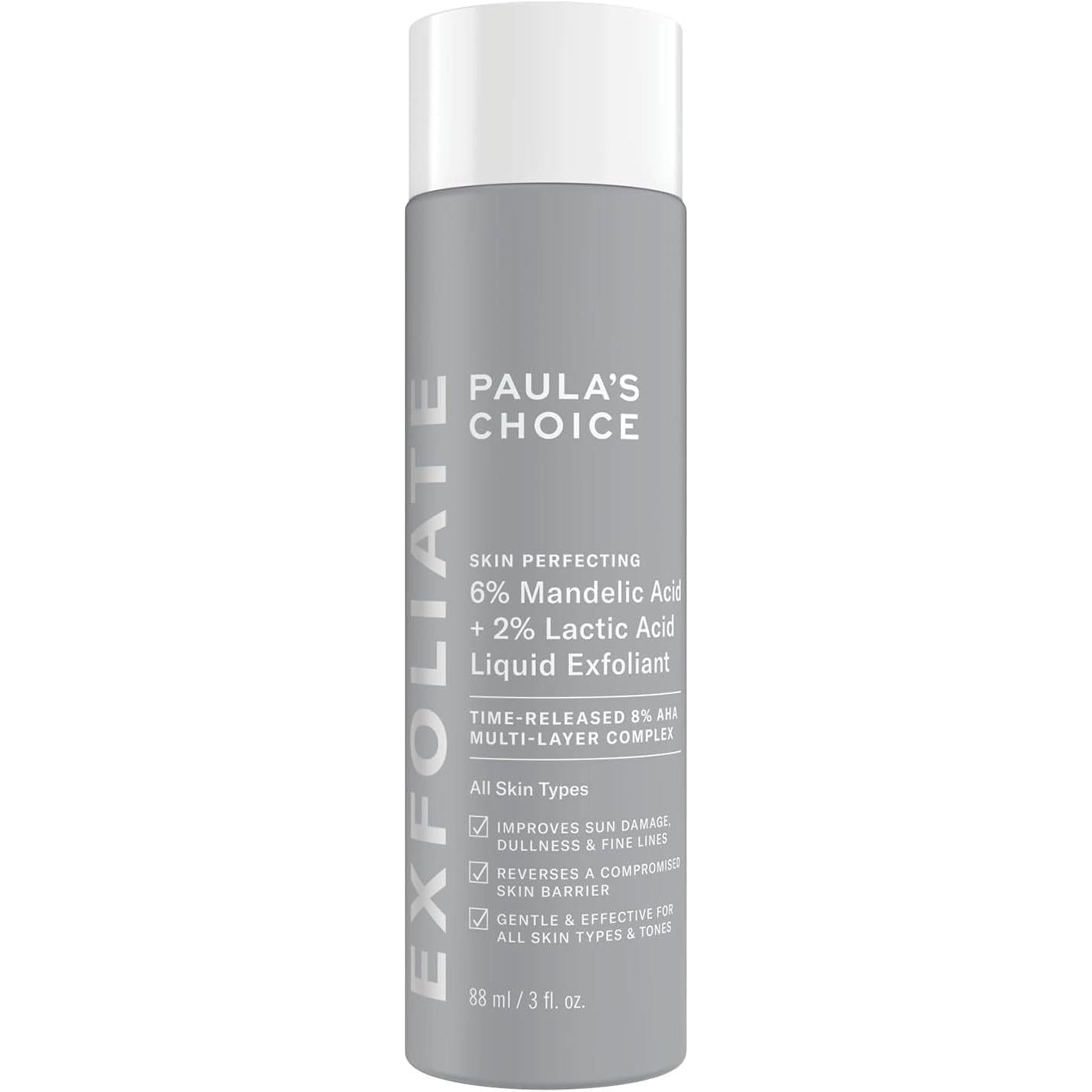 Paula's Choice Skin Perfecting 6% Mandelic Acid and 2% Lactic Acid Liquid Exfoliant 88ml