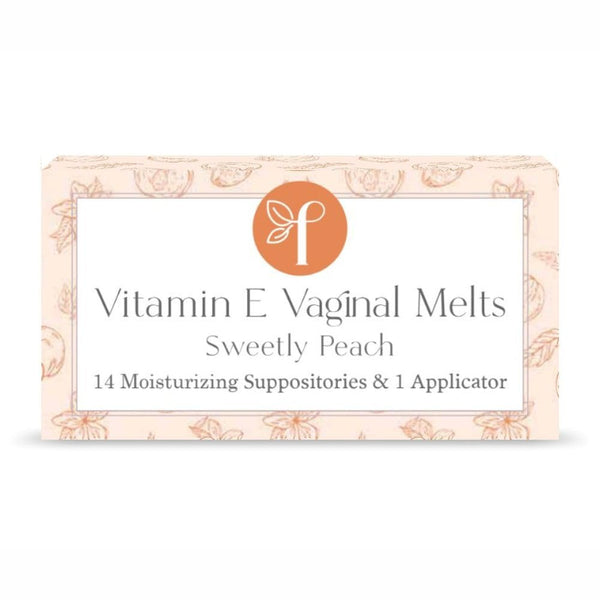 Femallay Organic Vaginal Moisturizing Suppositories – Peach – 14 Count + Applicator | Natural Feminine Moisture, Intimate Lubrication & Daily Comfort