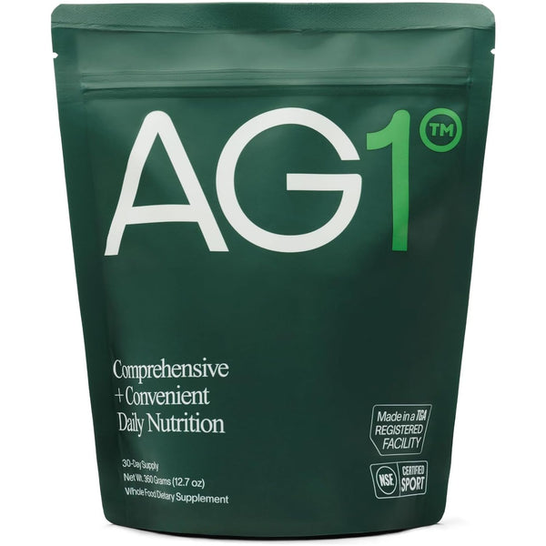 AG1 Greens Powder Refill Pouch – 360g, 30-Day Supply | All-in-One Daily Nutrition & Gut Health Support
