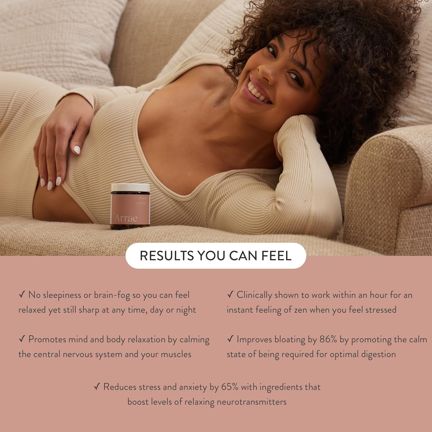 Calm Cortisol Manager - 60 Stress & Panic Relief Capsules - Mood Support Supplement W/L-Theanine, Inositol, Passionflower, & Magnesium to Help You Feel Zen