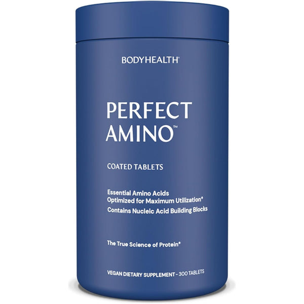 BodyHealth Perfect Amino™ Coated Tablets – 300 Tablets | Muscle Recovery, Strength & Fast-Absorbing Protein