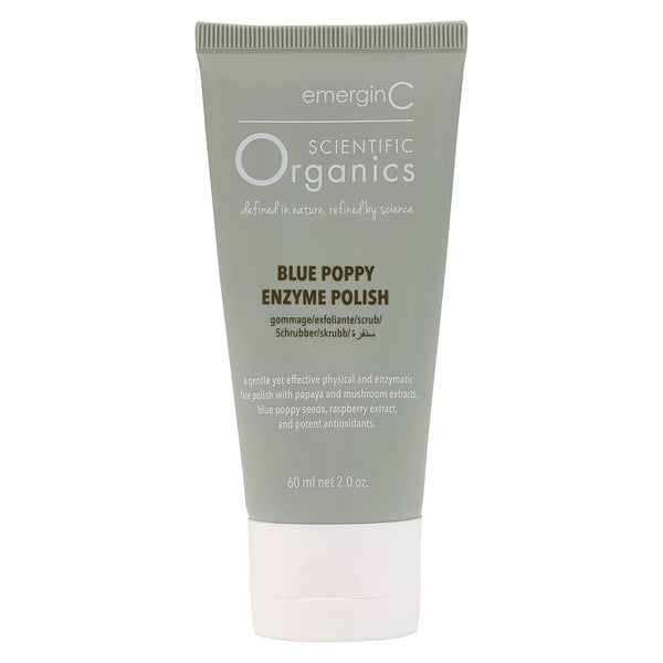 emerginC Scientific Organics Blue Poppy Enzyme Polish – 60ml | Gentle Exfoliation & Radiance Boost