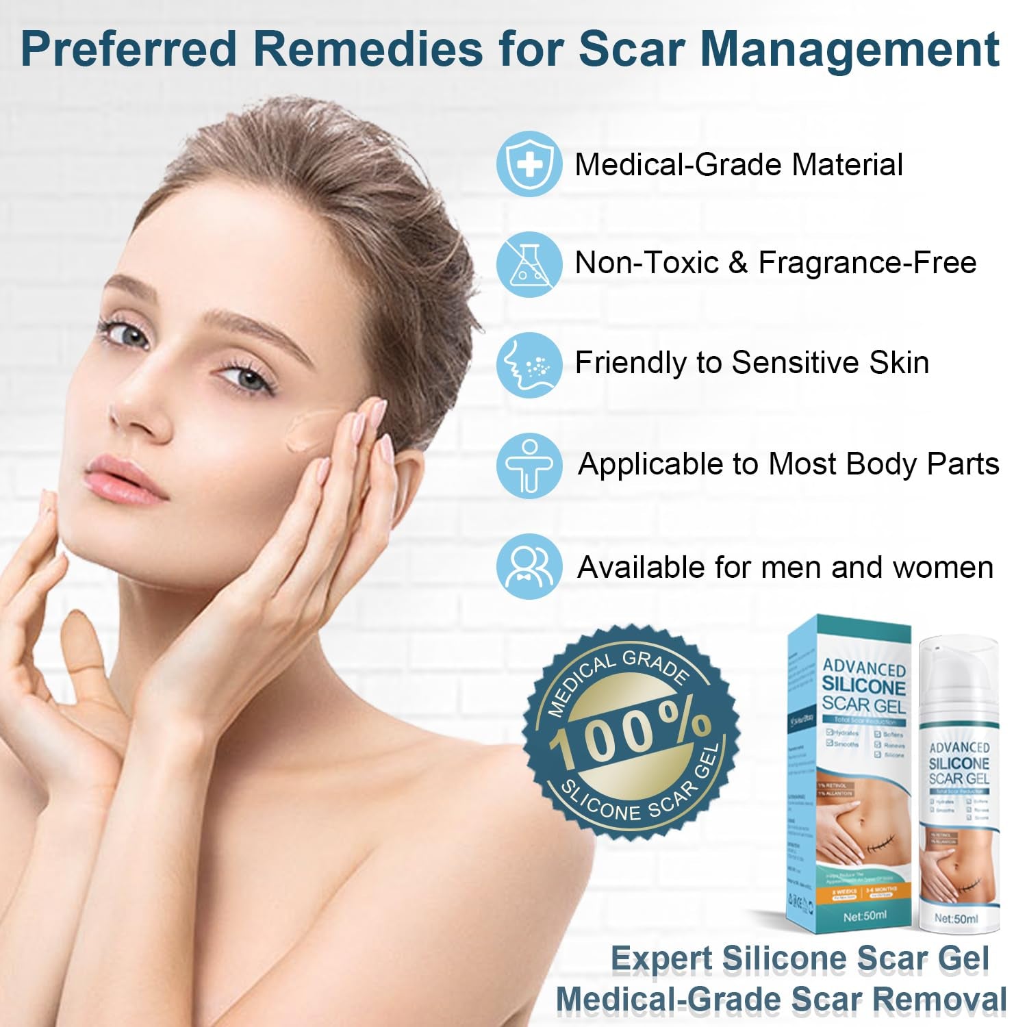 Mitgary Advanced Silicone Scar Gel - 50ml