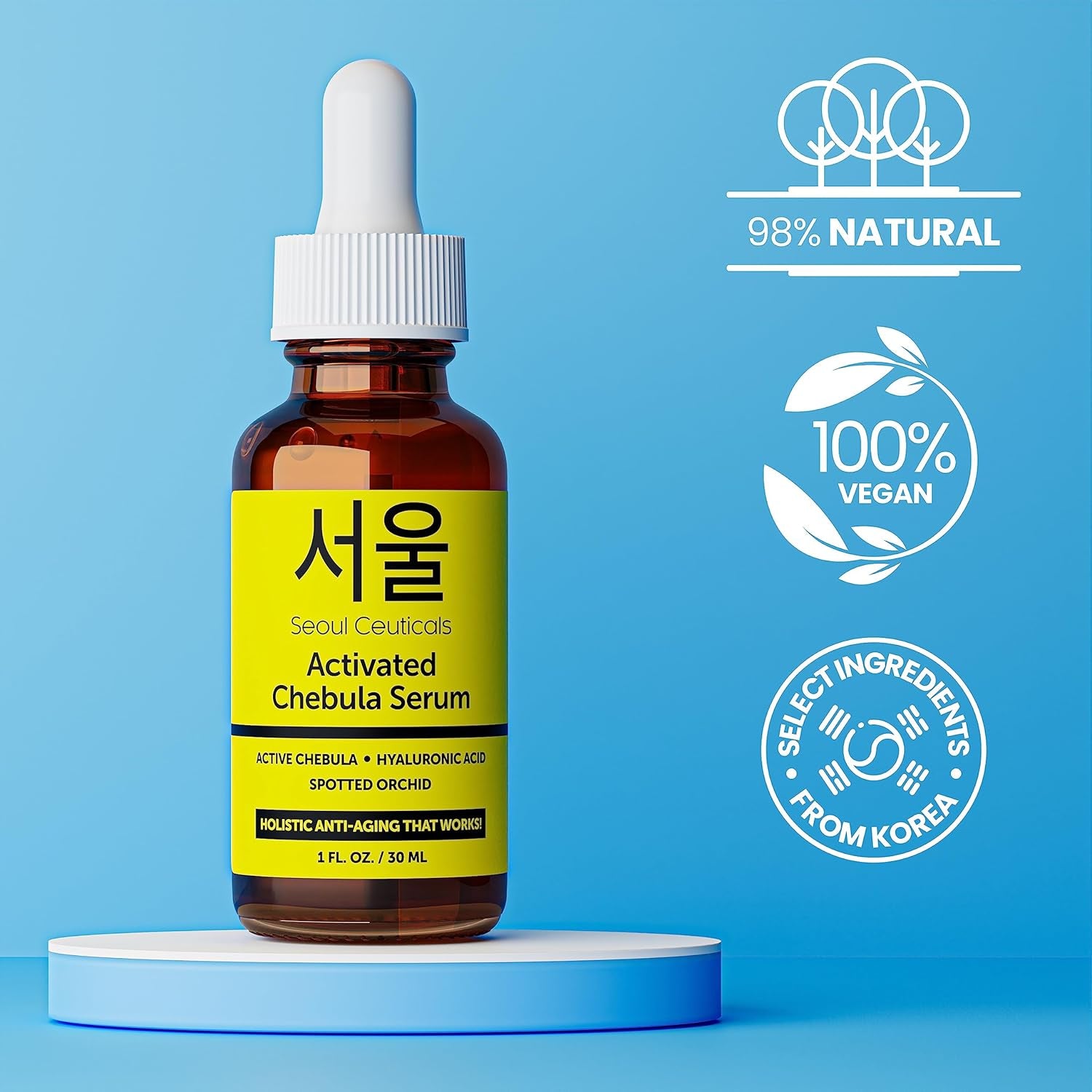 SeoulCeuticals Activated Chebula Serum – 30ml | Anti-Aging & Wrinkle Reduction