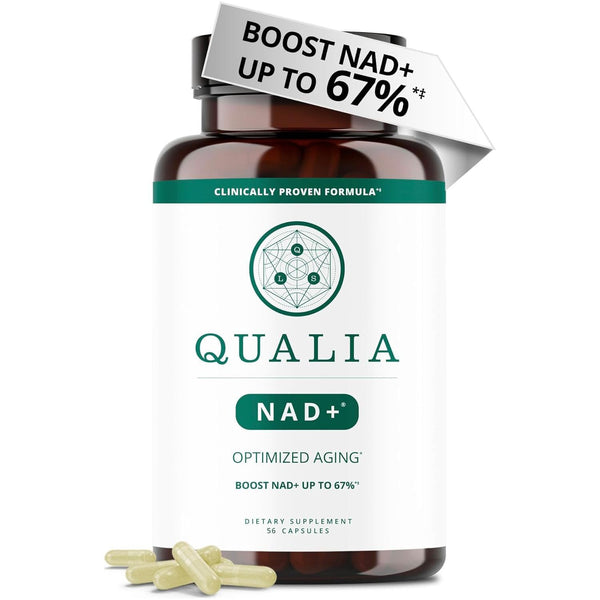 NEUROHACKER COLLECTIVE Qualia NAD+ Optimized Aging – 56 Capsules | Clinically Proven NAD+ Booster for Energy & Longevity
