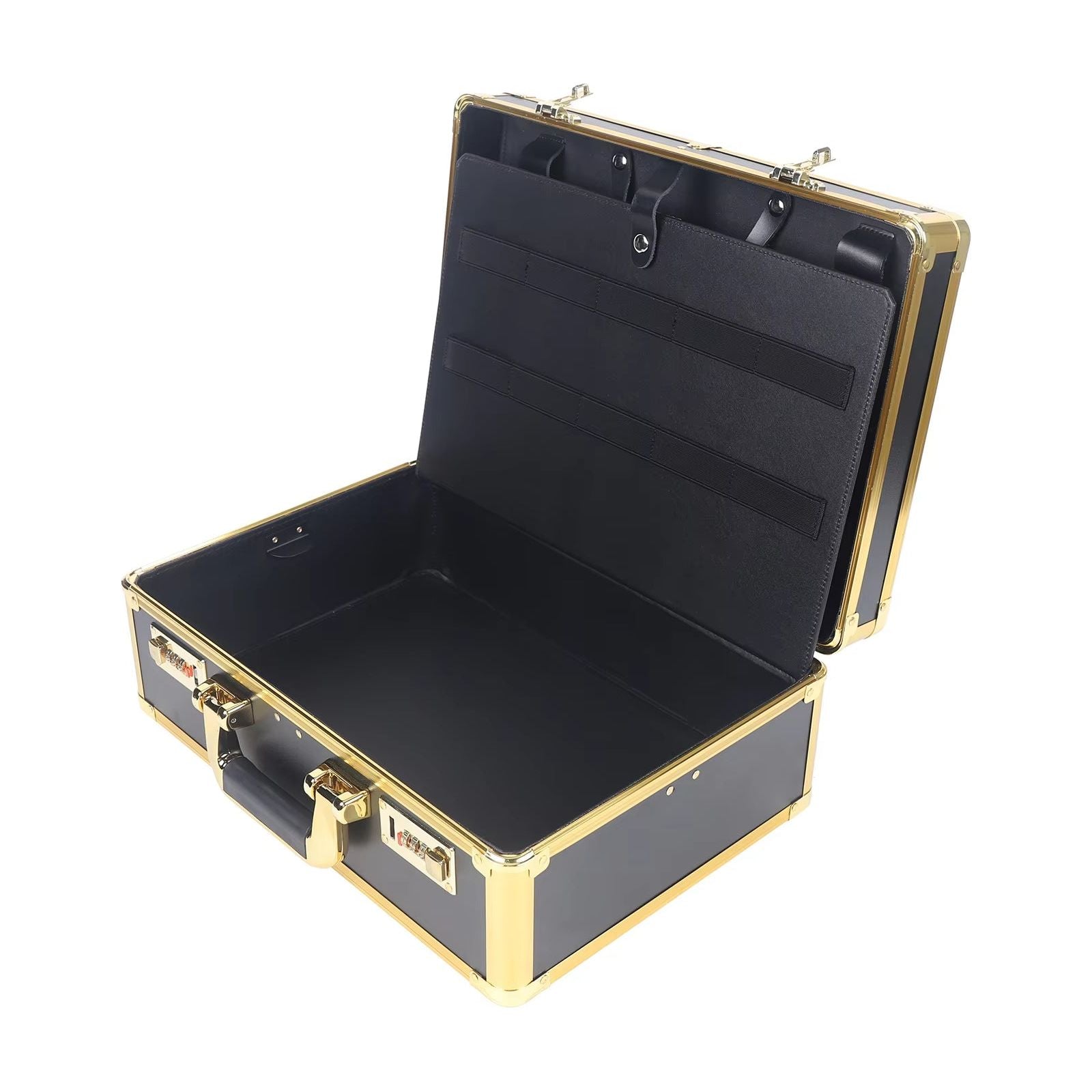 Rocky Crystal Large Hairdresser Case/Salon Beauty Barber Tool Kit Travel Carry Toolbox (Golden)