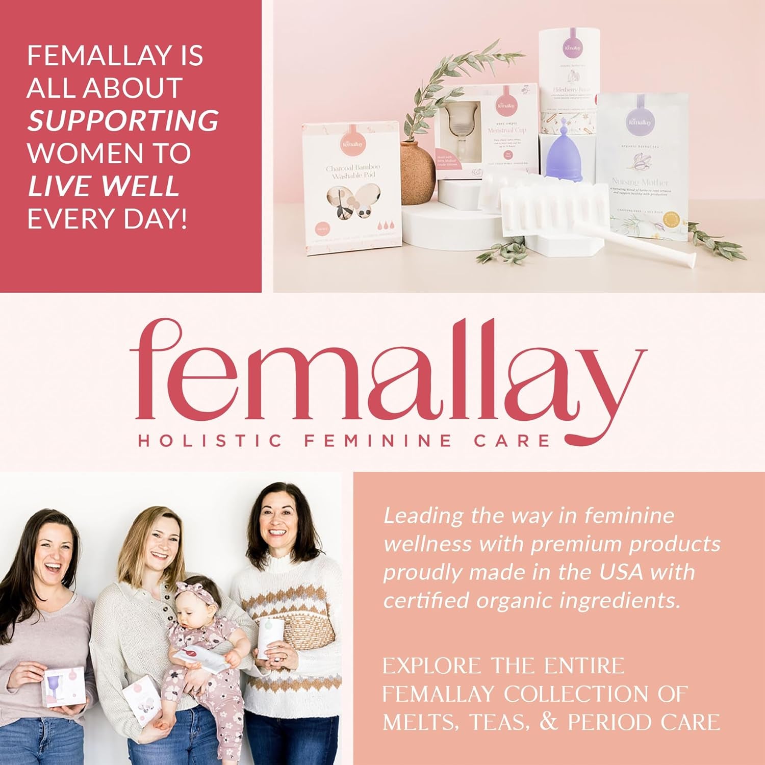 Femallay Organic Strawberry Melts Vaginal Moisturizing Suppositories – 14 Suppositories + 1 Applicator, 2.25g Each (2 Packs) | Natural Moisture & Intimate Comfort