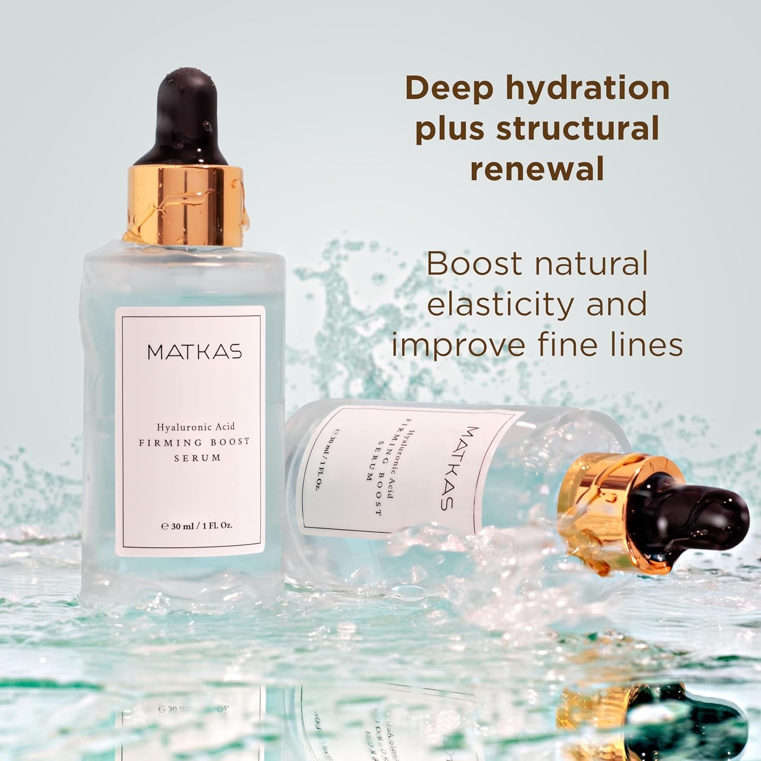 MATKAS Hyaluronic Acid Firming Boost Serum – 30ml | Deep Hydration, Firming & Glow-Enhancing Korean Face Serum