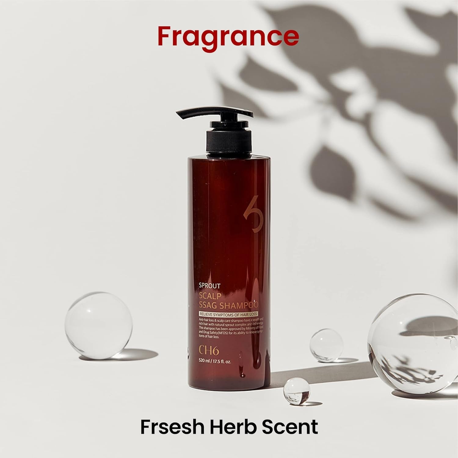 CH6 Sprout Scalp SSAG Shampoo – 520ml | Hair Loss Relief, Anti-Ageing & Scalp Renewal Formula
