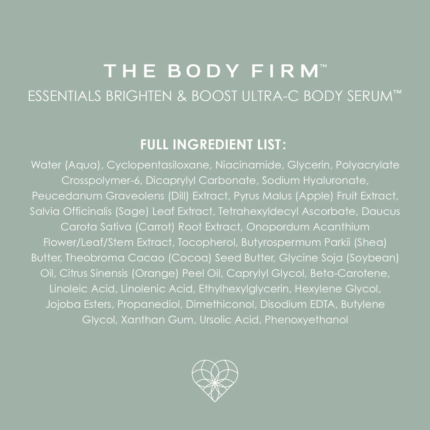 BODY FIRM Essentials Brighten & Boost Ultra-C Body Serum – 118ml | Radiance-Boosting Vitamin C Body Treatment