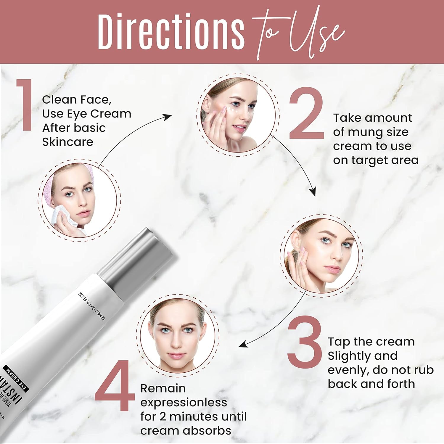 DERMAXGEN Time Reverse Instant Eye Cream – 12ml | Instant Lift for Dark Circles, Puffiness & Fine Lines