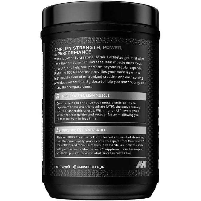 MuscleTech Platinum 100% Creatine Powder - 400 g