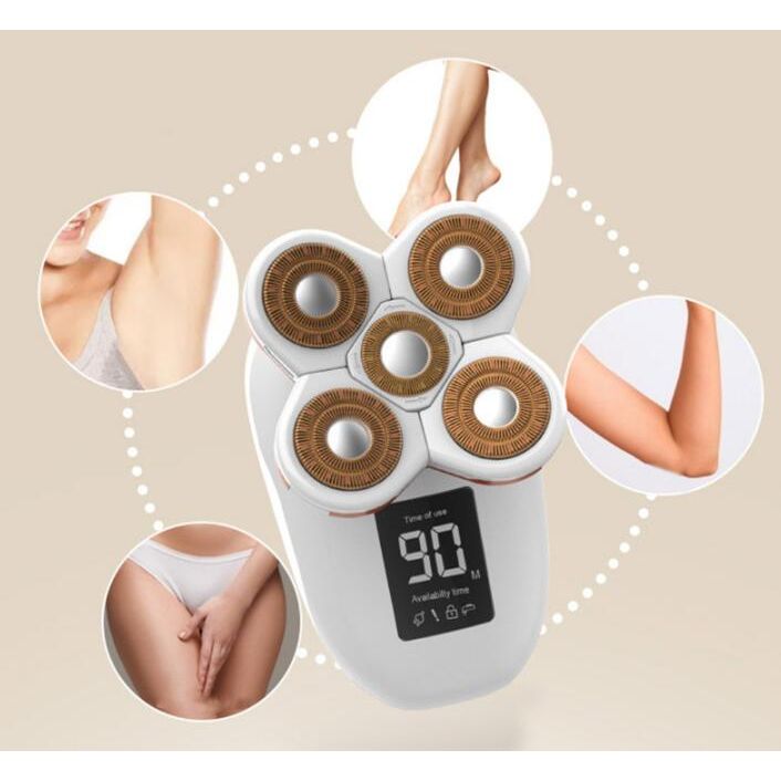 5-in-1 Ladies Electric Shaver – Floating Head Hair Removal Device