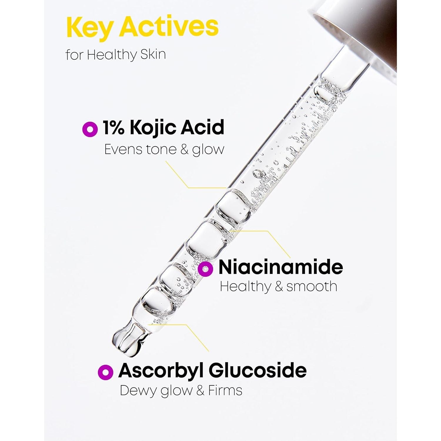 NINELESS B-Boost 1% Kojic Acid Serum – 30ml | Brightening & Pigment-Correcting Serum with Niacinamide, Tranexamic Acid & Peptides
