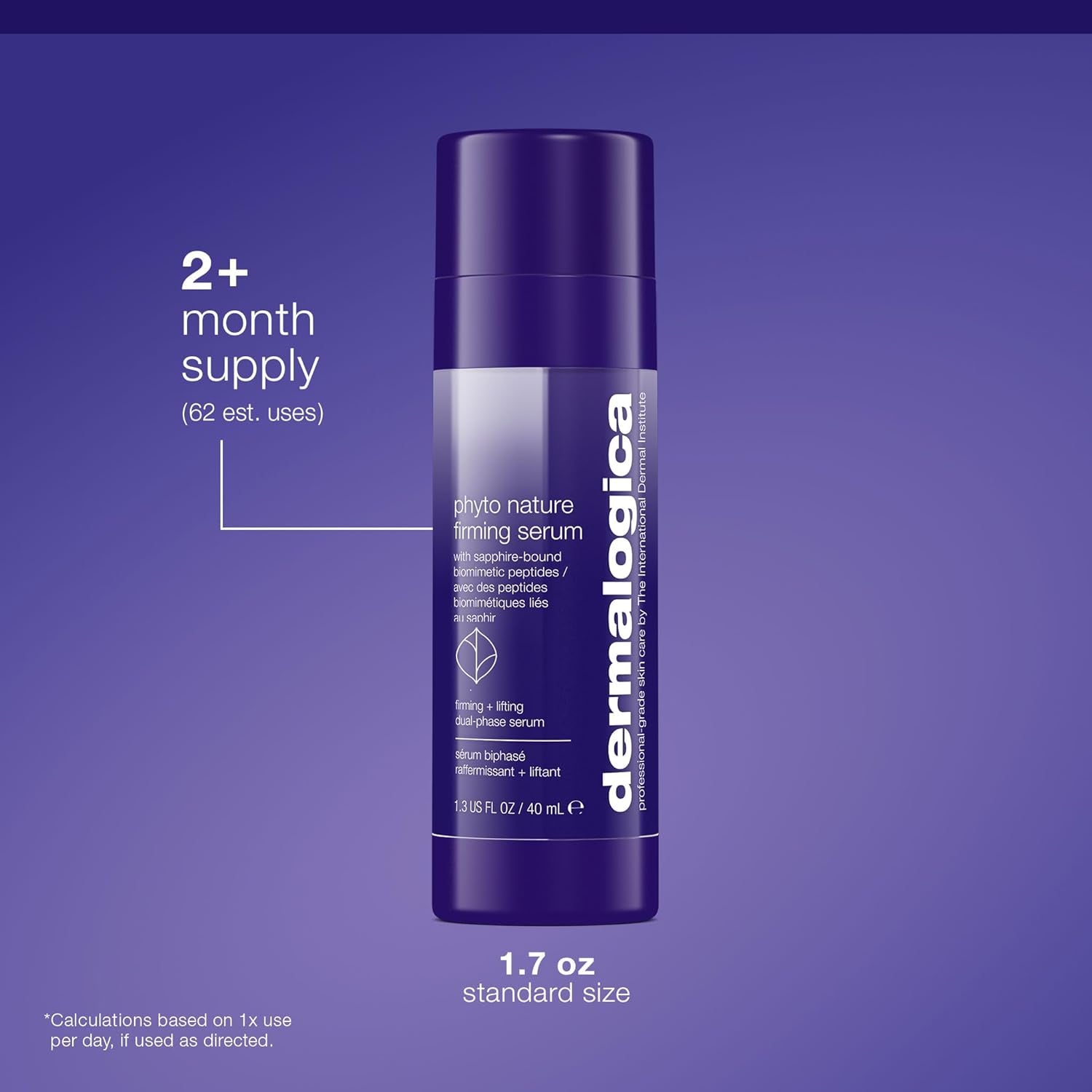 Phyto-Nature Firming Serum, Anti-Aging Face Serum with Hyaluronic Acid - Revitalizes, Lifts, and Firms Skin to Reduce Wrinkles, 1.3 Fl Oz