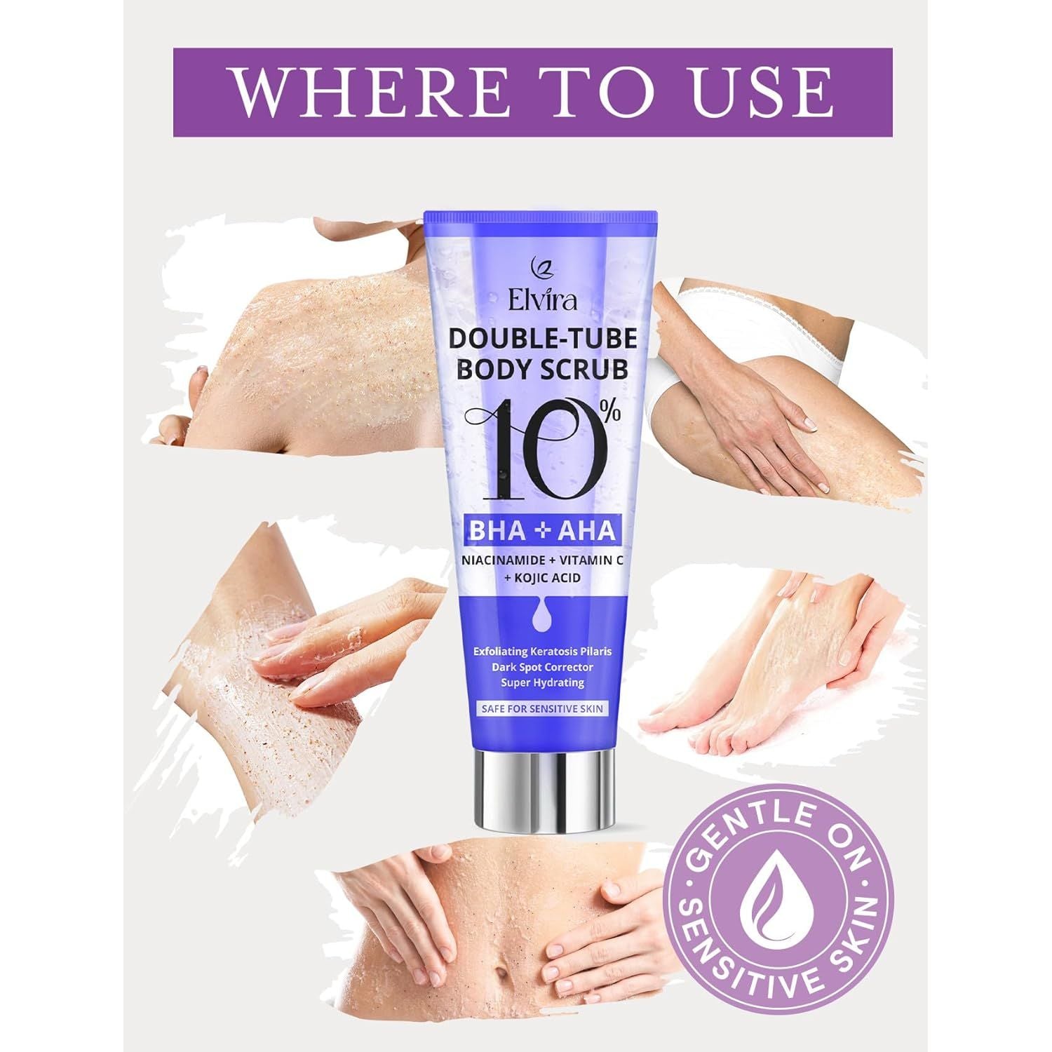 Elvira Double-Tube Body Scrub 10% BHA + AHA