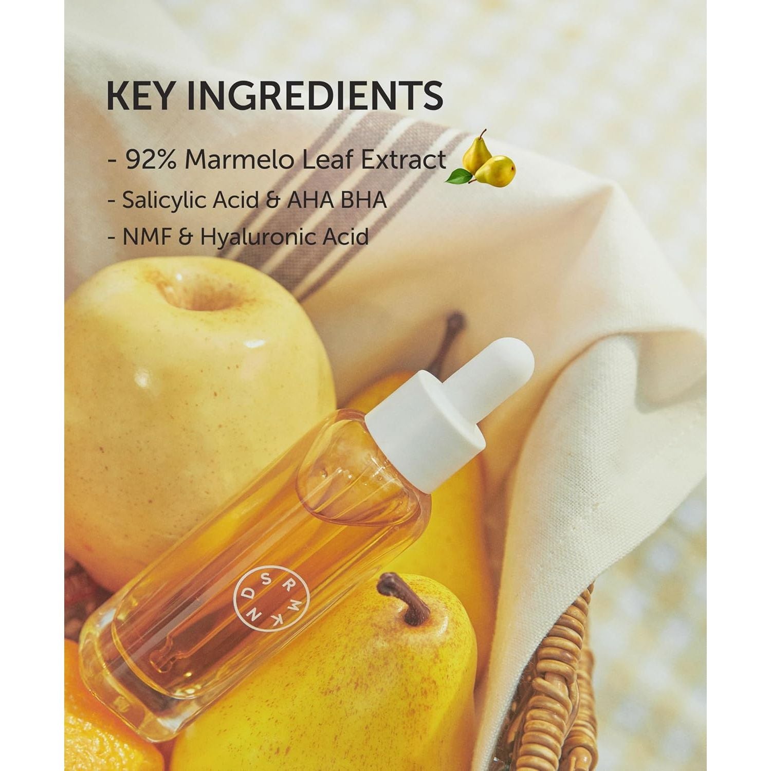 SERUMKIND Pore Tightening and Refining Serum Korean Face Skincare - Natural Salicylic Acid - Yellowmello Extract 92% -1 Fl.Oz.