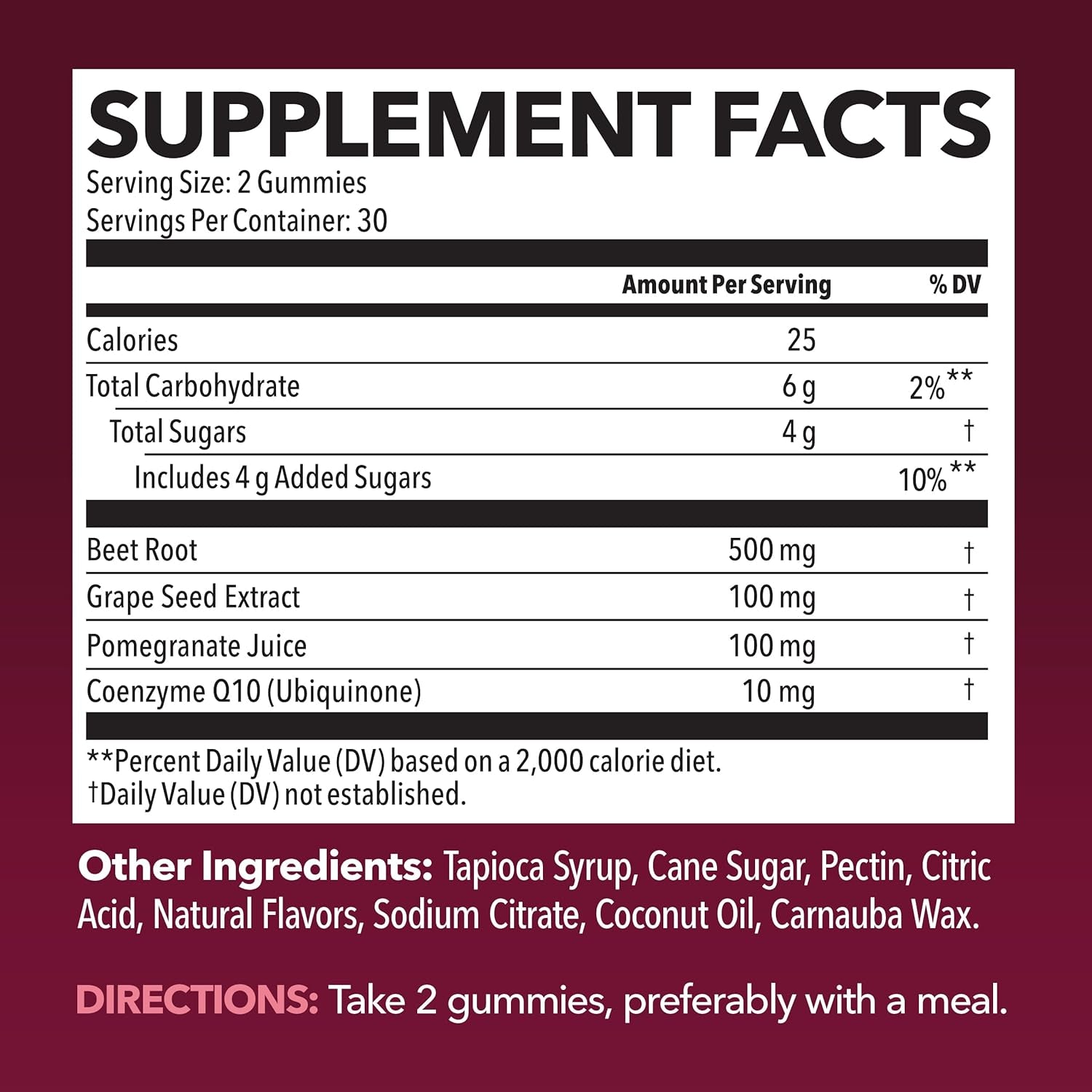 Beet Root Gummies with COQ10 & Pomegranate - Nitric Oxide Supplement for Men and Women - Beetroot for Endurance, Performance, Recovery - Vegan, Non-Gmo, Gluten Free - Mixed Berry Flavor, 60 Count
