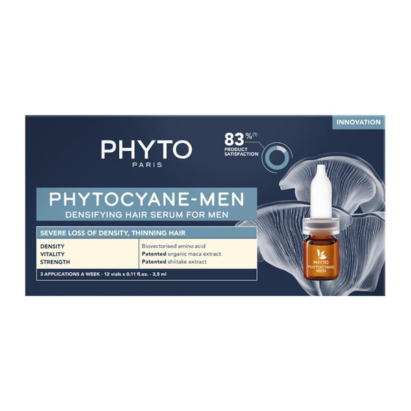 PHYTO PHYTOCYANE MEN Densifying Hair Serum – 12 Vials x 3.25ml | Hair Thinning & Density Treatment