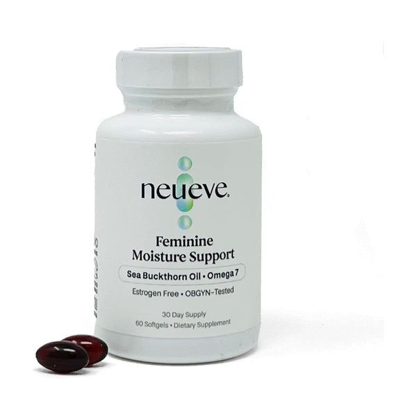 NeuEve Feminine Moisture Support Supplements – 60 Softgels | Omega-7 Sea Buckthorn Oil for Vaginal Dryness Relief