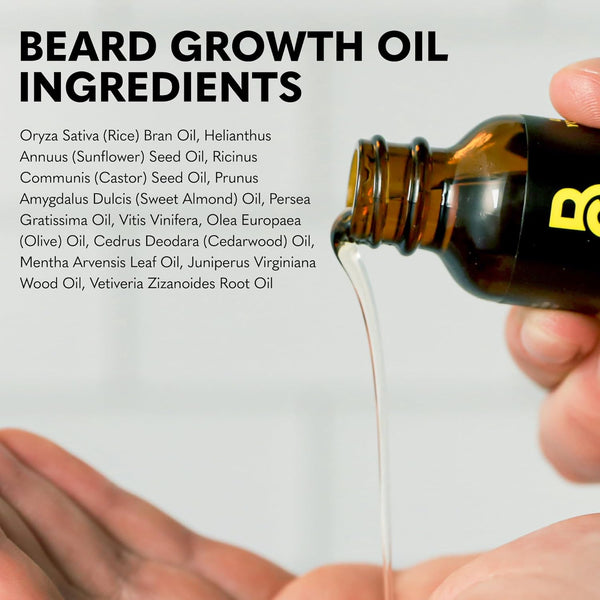 The Beard Club Beard Growth Kit – Complete Beard Care Gift Set | Derma Roller, Growth Oil, Balm & Wooden Comb