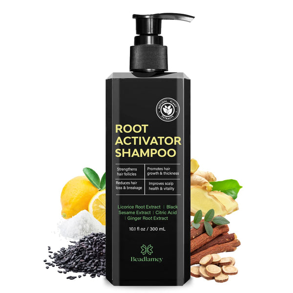 Beadlamey Root Activator Shampoo – 300ml | Men’s Hair Growth & Scalp Health