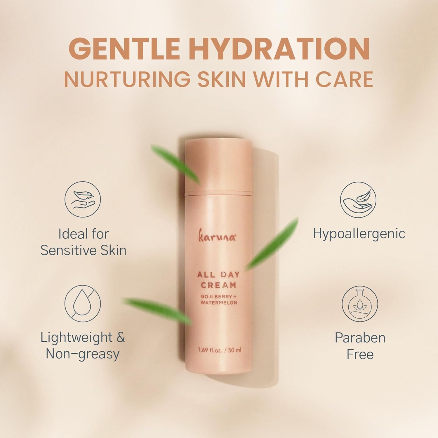Karuna All Day Cream – 50ml | Lightweight Daily Moisturizer for Hydration, Balance & Radiance
