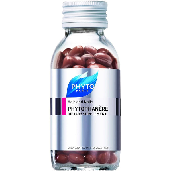 PHYTO Hair & Nails Phytophanère Dietary Supplement – 120 Caplets (2-Month Supply) | Stronger Hair, Nails & Lashes