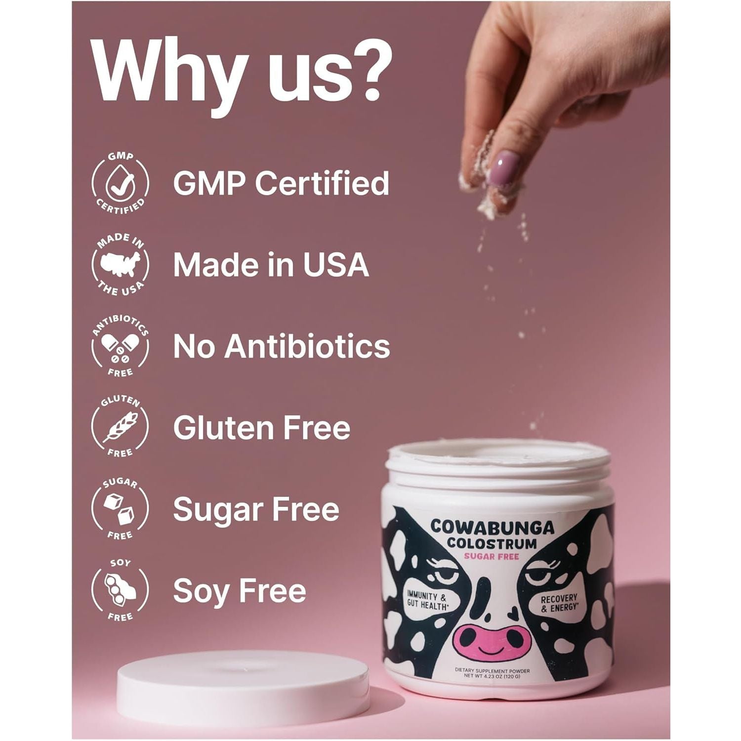 SonoHealth Cowabunga Colostrum – 60g | 6-Hour First-Milking Colostrum for Immunity, Gut Health & Vitality