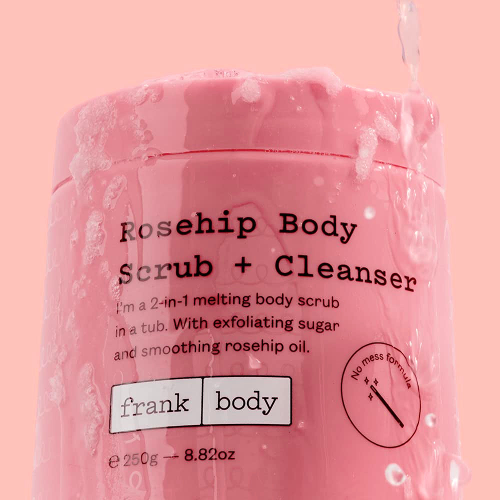 frank body Rosehip Body Scrub + Cleanser - 250g