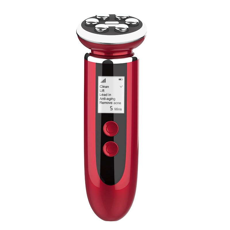 RF Beauty Device Facial Massager - Lift Tighten & Glow