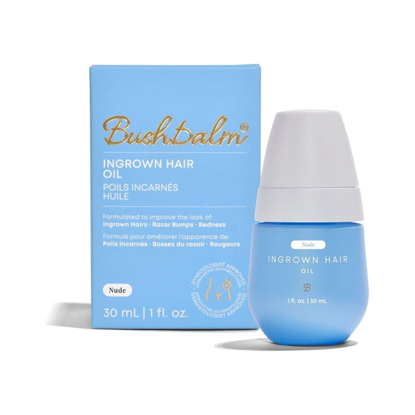 Bushbalm Ingrown Hair Oil (Nude) – 30ml | Soothes, Softens & Prevents Razor Bumps
