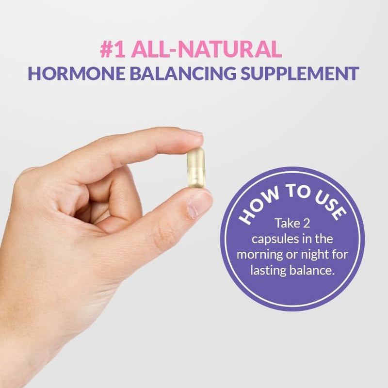 GleeFull Over 30 Hormone Support – 60 Capsules | Natural Menopause & Hormonal Balance Support with Maca Root & Ashwagandha