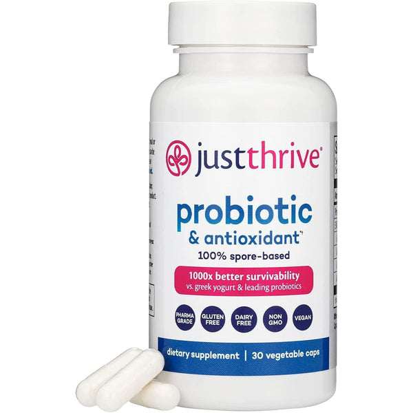 Just Thrive Probiotic & Antioxidant Supplement – 30 Capsules | Clinically Proven Gut & Immune Support